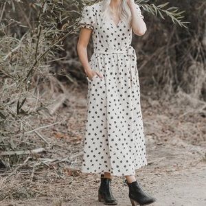 Rylee and Cru Winter Floral Dress